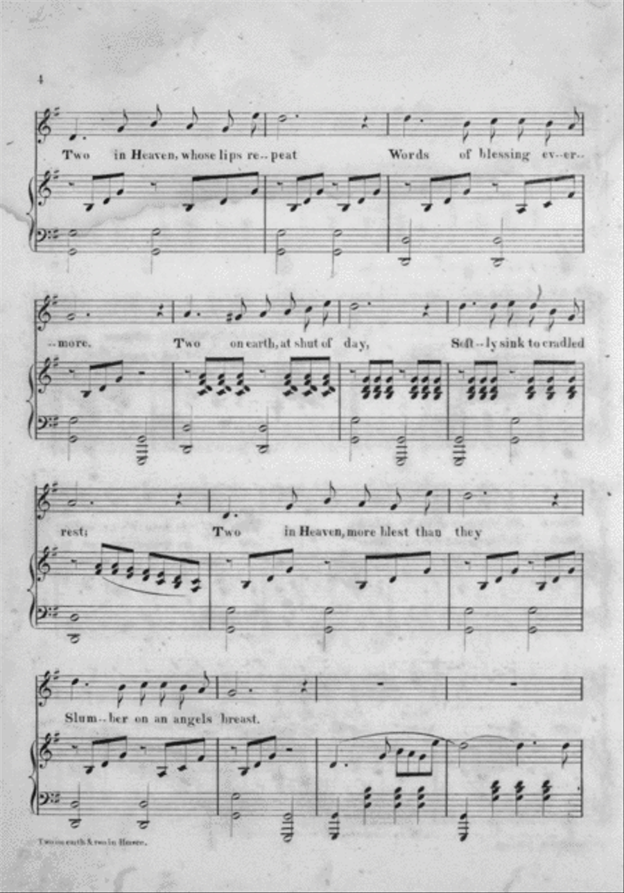 Two on Earth, and Two in Heaven Voice scores gallery preview page 3