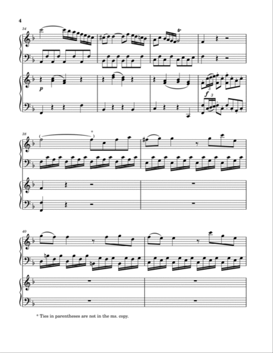 Concerto in F major Piano scores gallery preview page 6