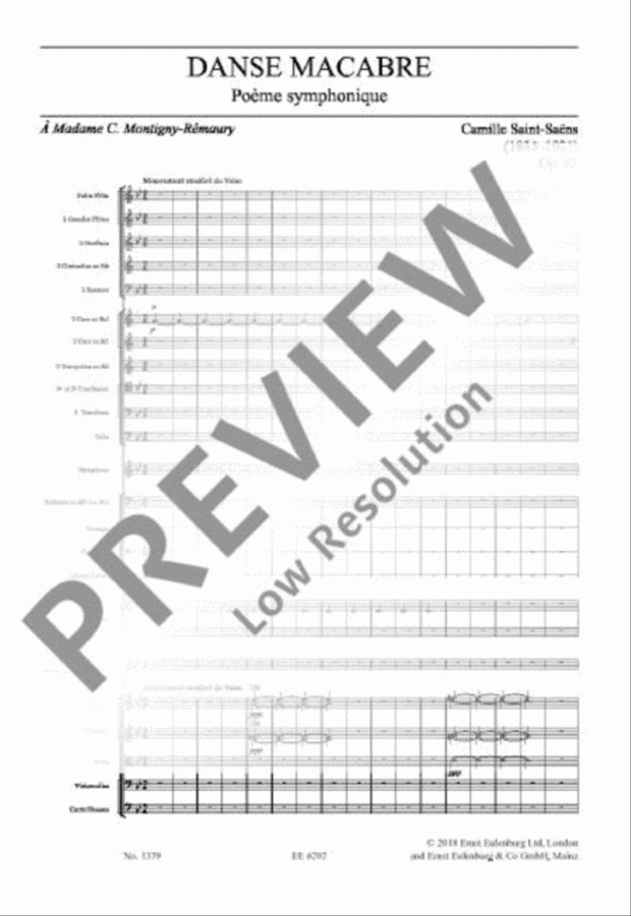 Danse macabre Orchestra scores gallery preview page 12