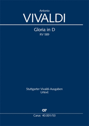 Book cover for Vivaldi: Gloria in D. Revised edition