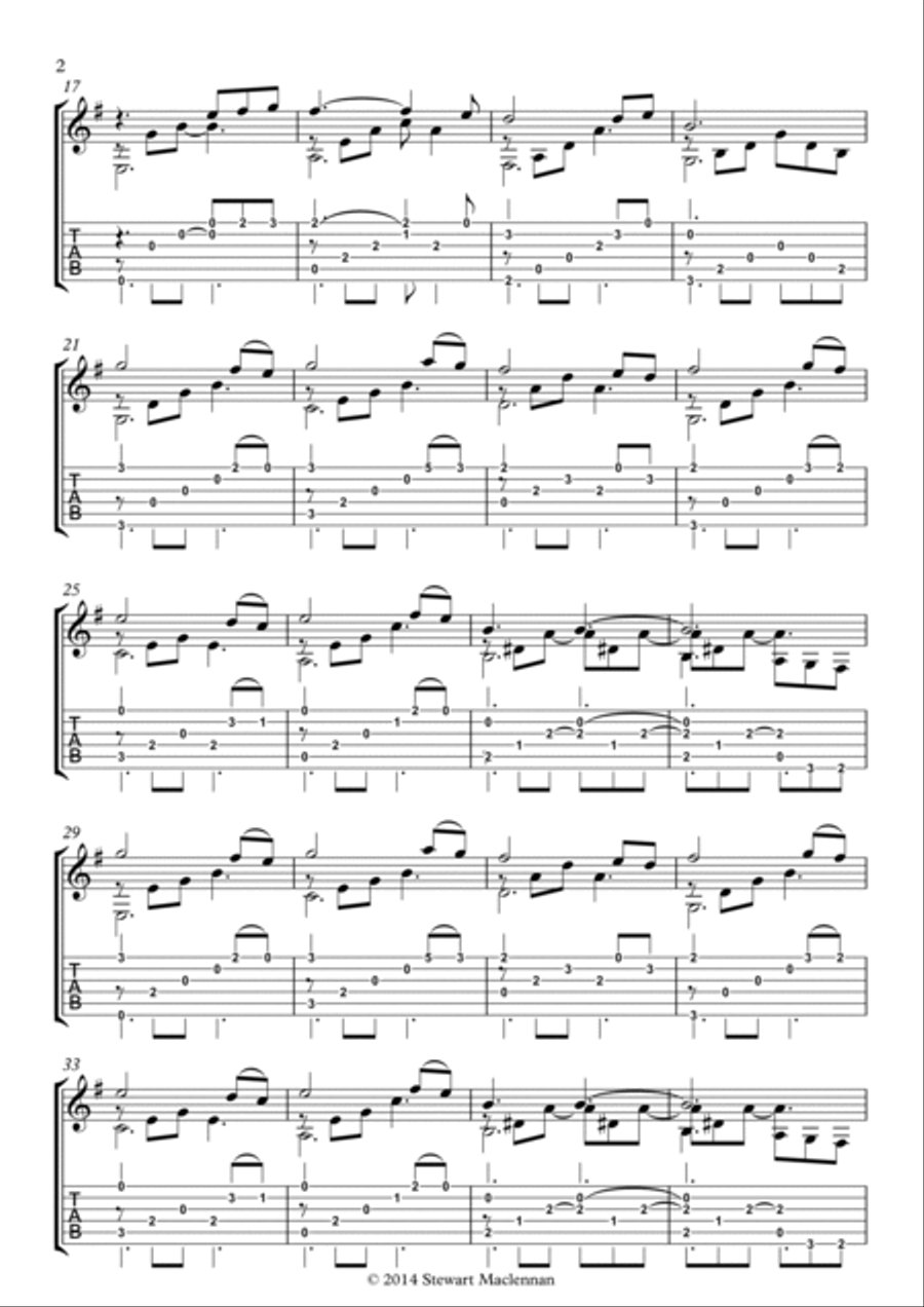 Winter Serenade Winter Serenade Classical Guitar scores gallery preview page 2