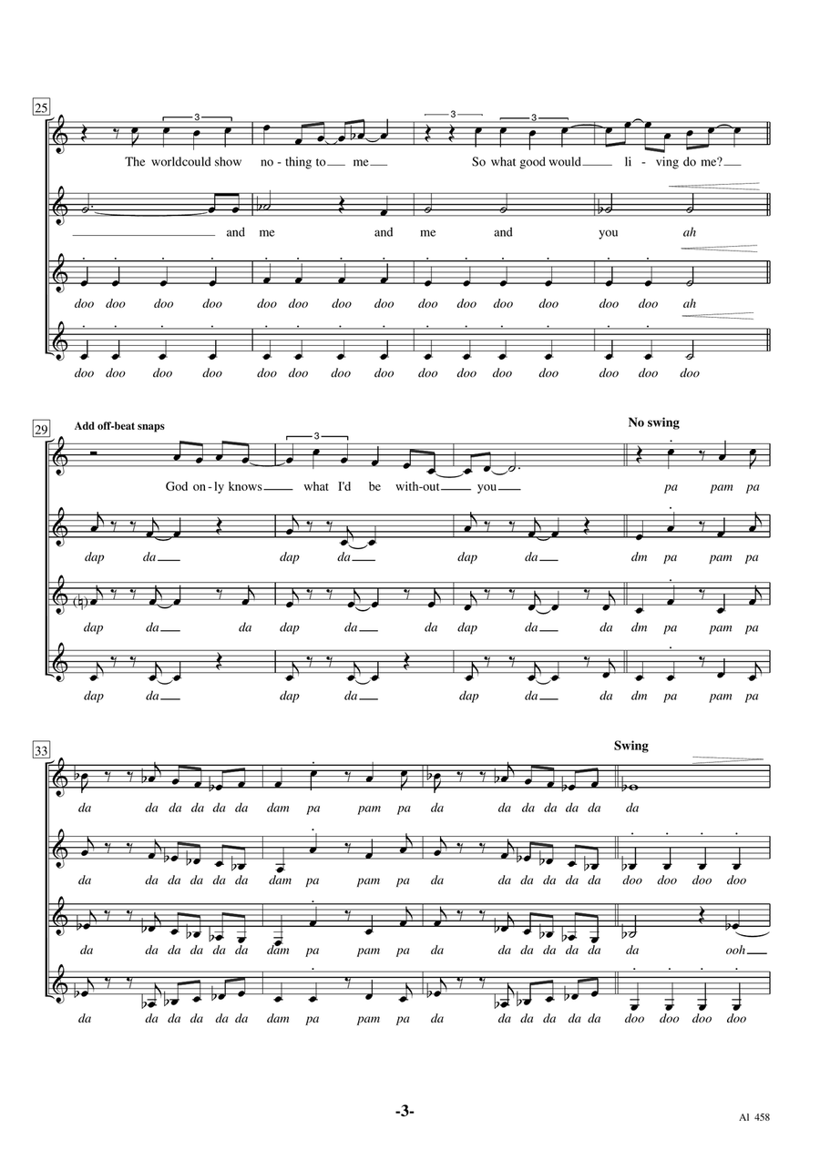 God Only Knows SSAA scores gallery preview page 3