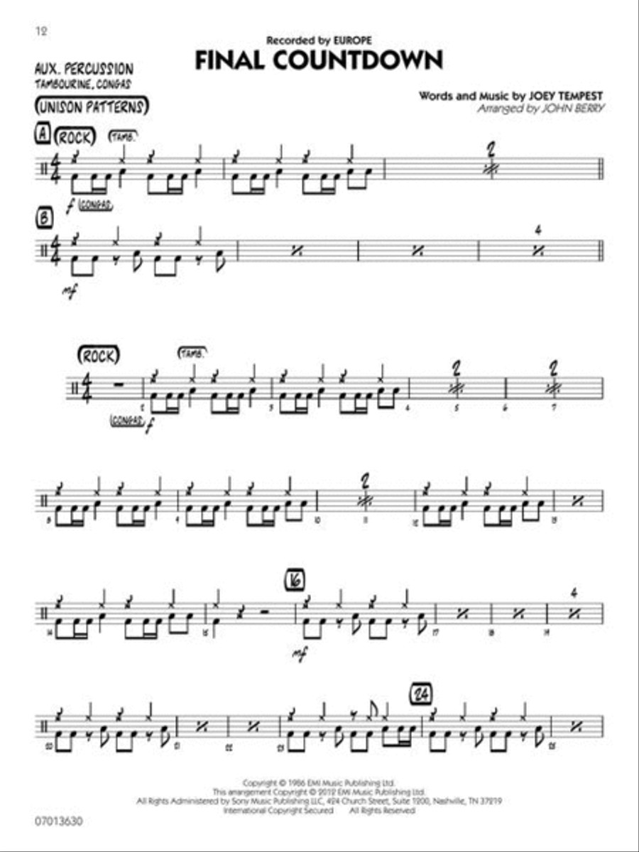 Discovery Jazz Collection - Auxiliary Percussion Jazz Ensemble scores gallery preview page 6