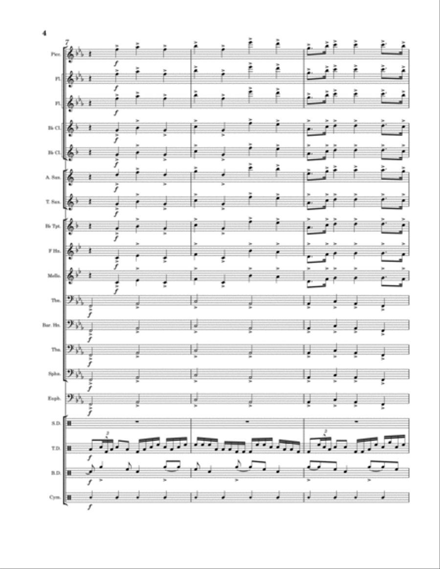 Tiny Hat Marching Band scores gallery preview page 4