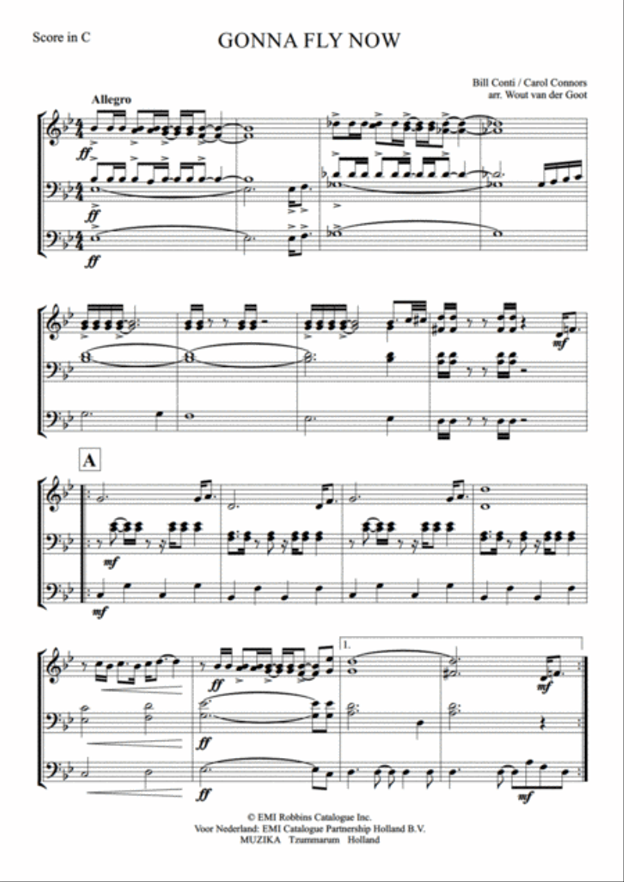 Gonna Fly Now Set of Parts scores gallery preview page 3