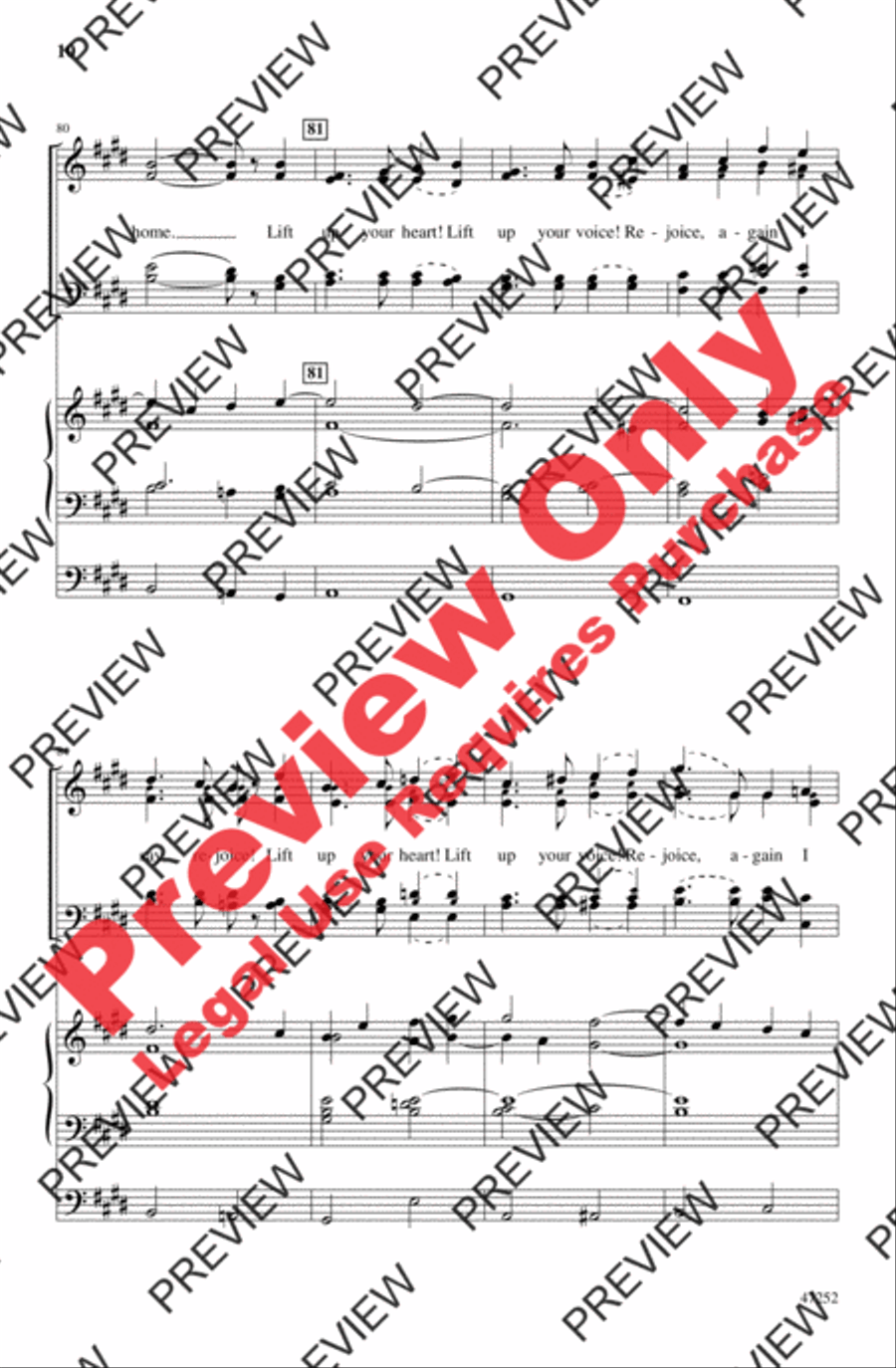 Rejoice, the Lord Is King! 4-Part scores gallery preview page 10