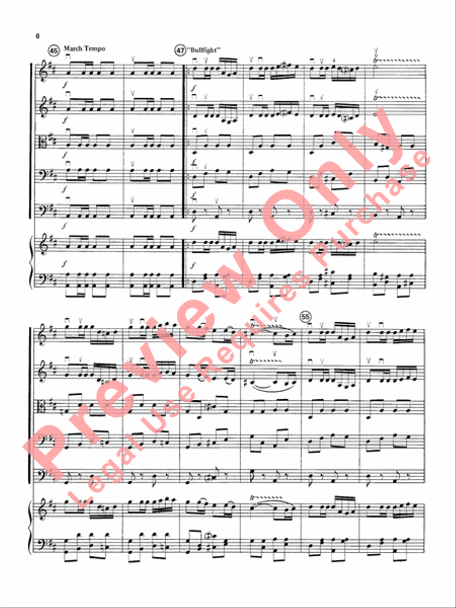 Carmen Suite String Orchestra scores gallery preview page 7