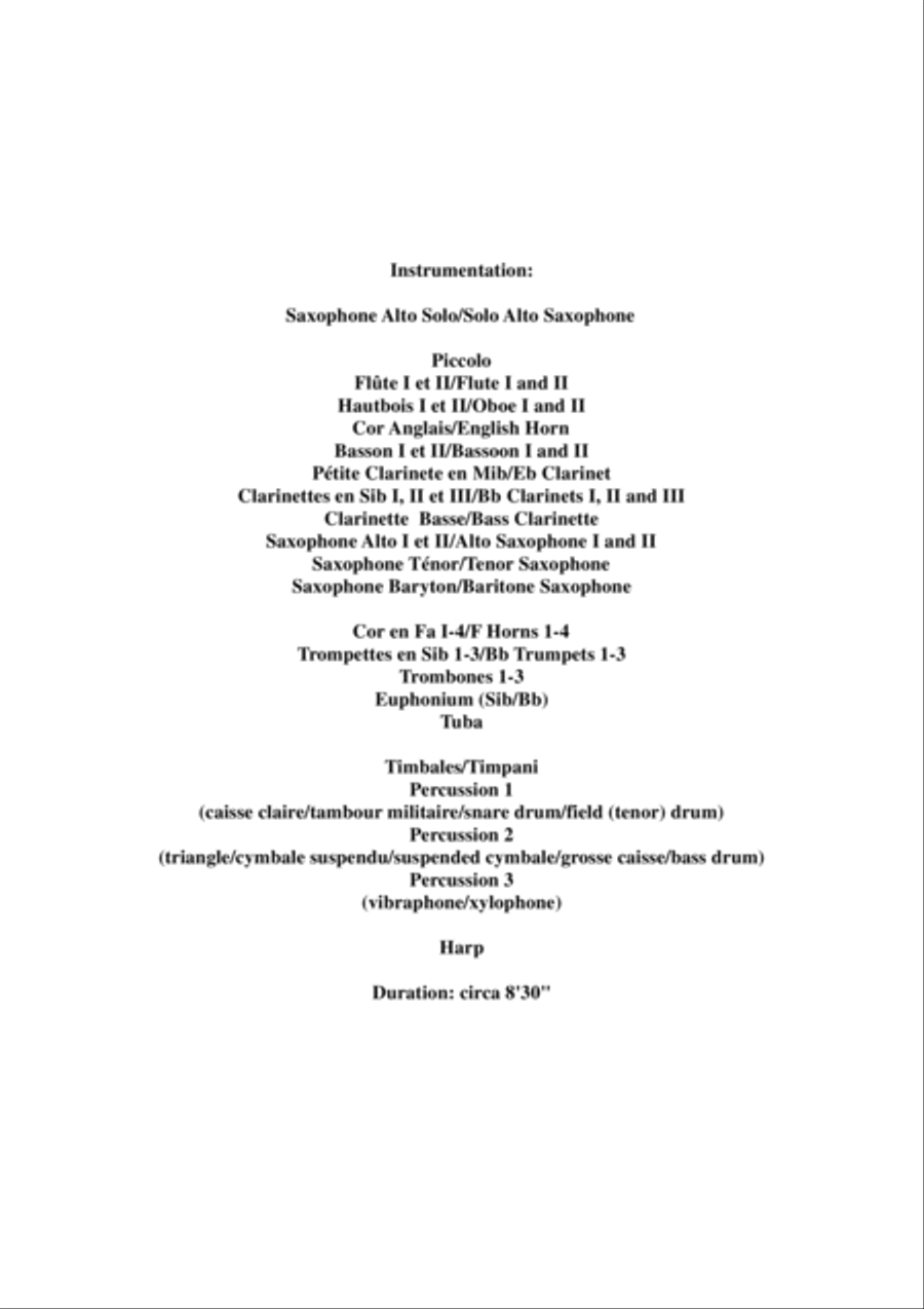 Louis Mayeur: Grande Fantaisie de Concert sur Rigoletto (de Verdi) for alto saxophone and concert b Concert Band scores gallery preview page 3