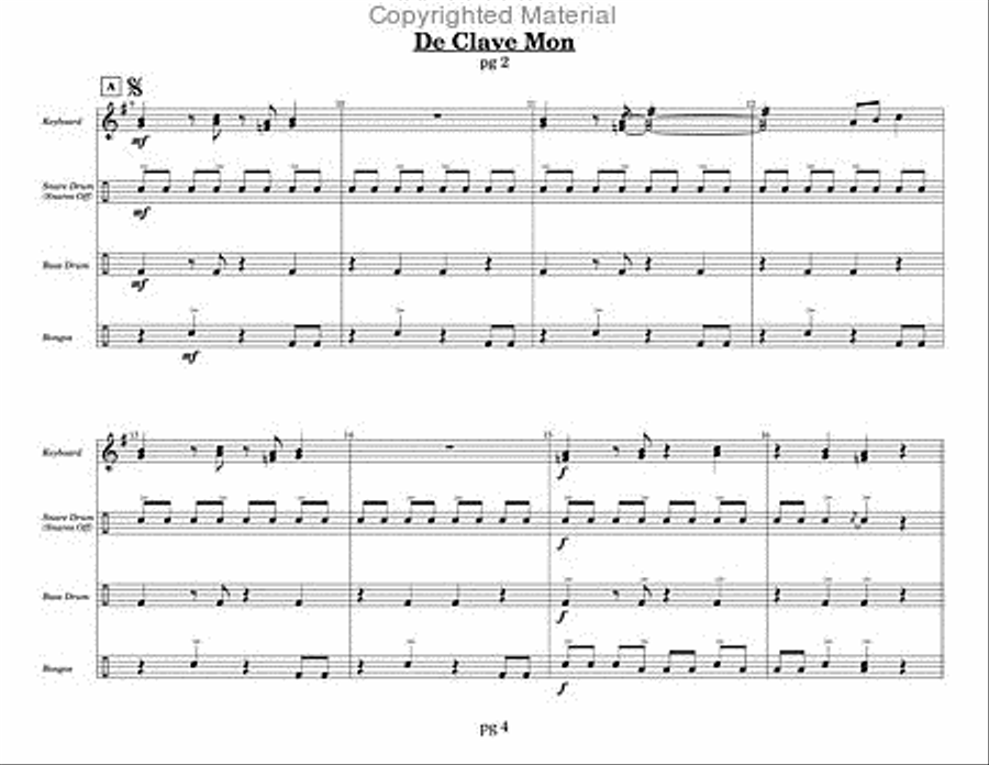 Los Cabos Suite (Blast Off Series) Percussion Ensemble scores gallery preview page 4