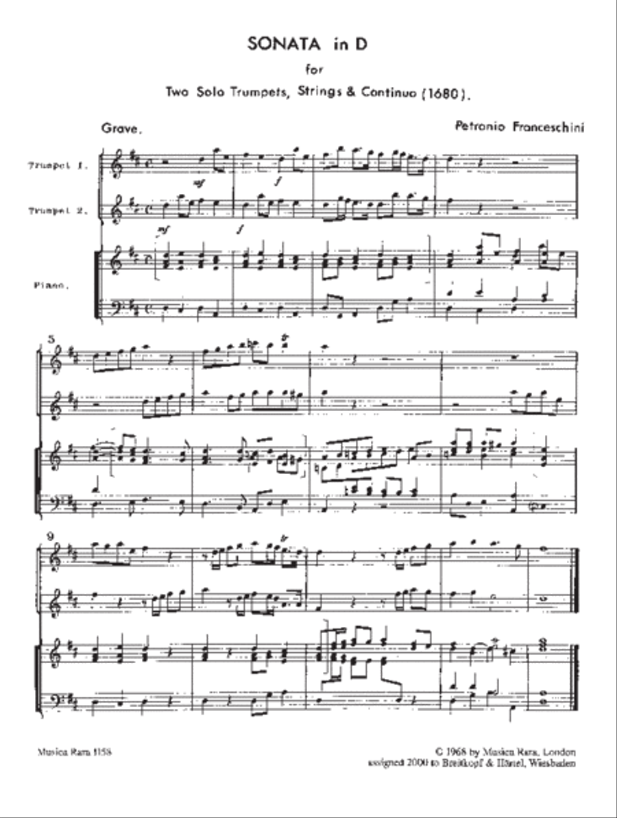 Sonata in D Piano Trio scores gallery preview page 2