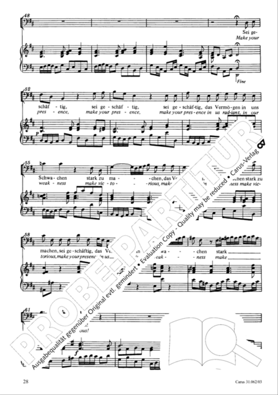 Now come, the nation's Saviour (Nun komm, der Heiden Heiland) 4-Part scores gallery preview page 29
