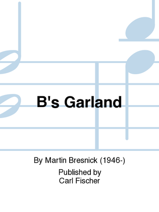 Book cover for B.'s Garlands