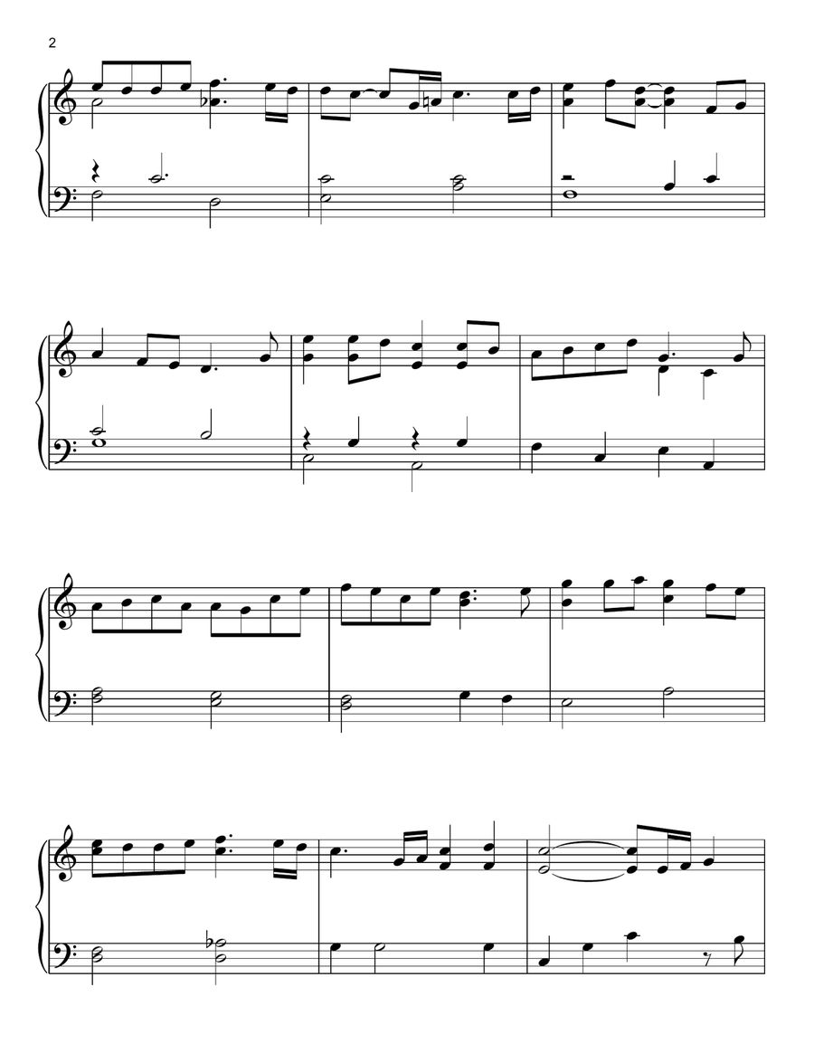 Melodies Of Life (from Final Fantasy IX) Easy Piano scores gallery preview page 2