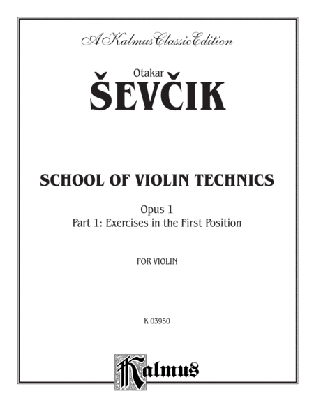 School of Violin Technics, Op. 1, Volume 1