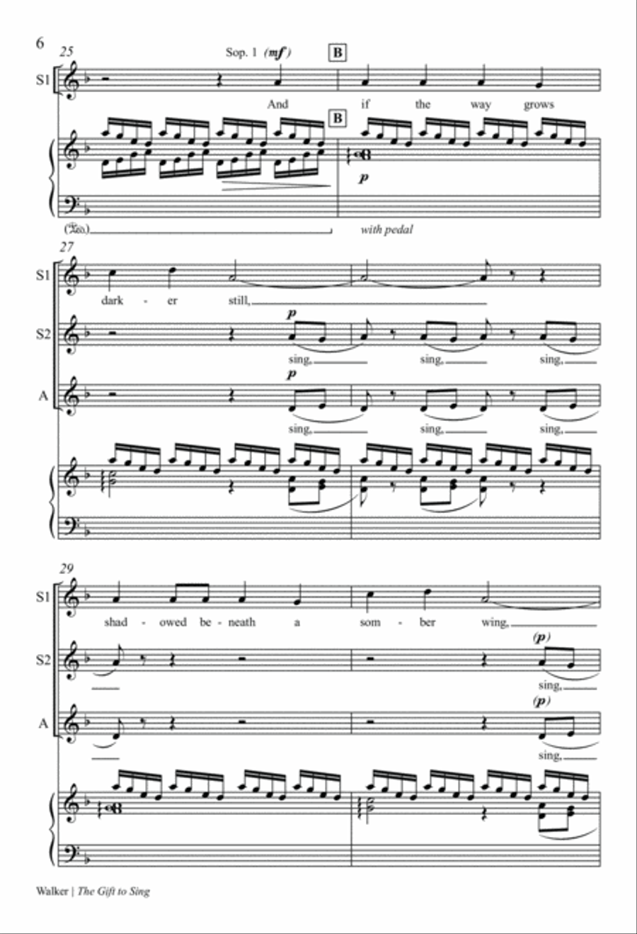 The Gift to Sing SSA scores gallery preview page 6