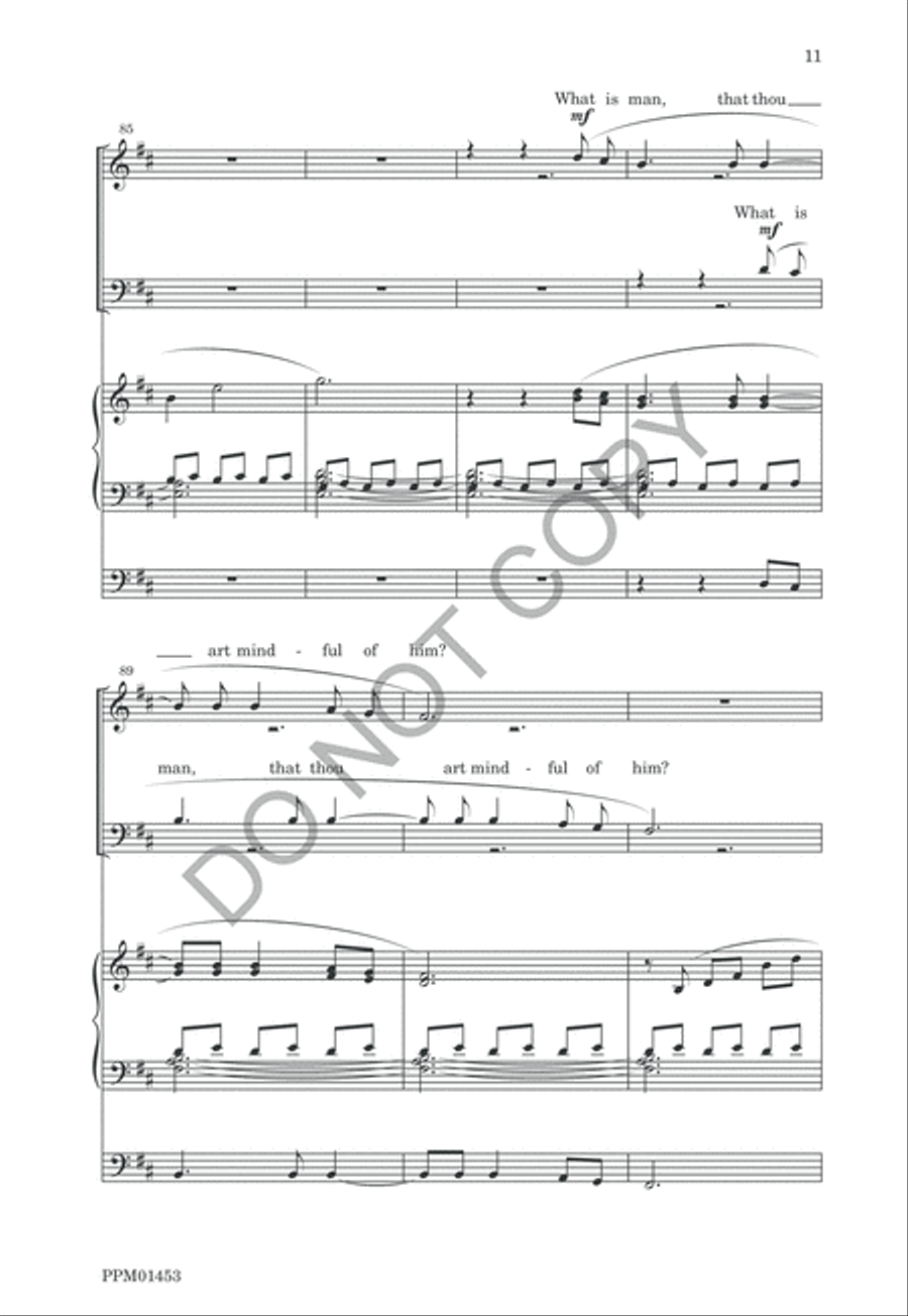 Psalm VIII 4-Part scores gallery preview page 14