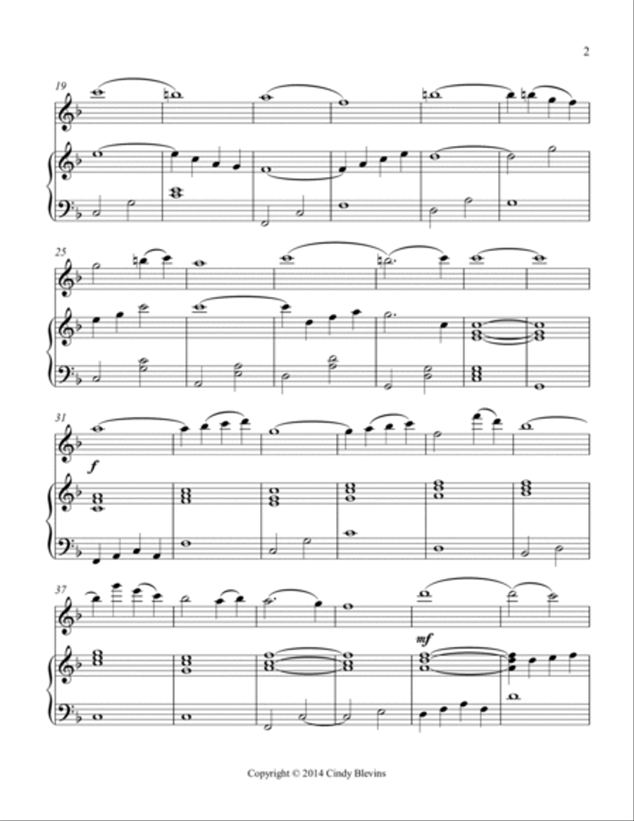 Arioso, for Harp and Flute Flute scores gallery preview page 3