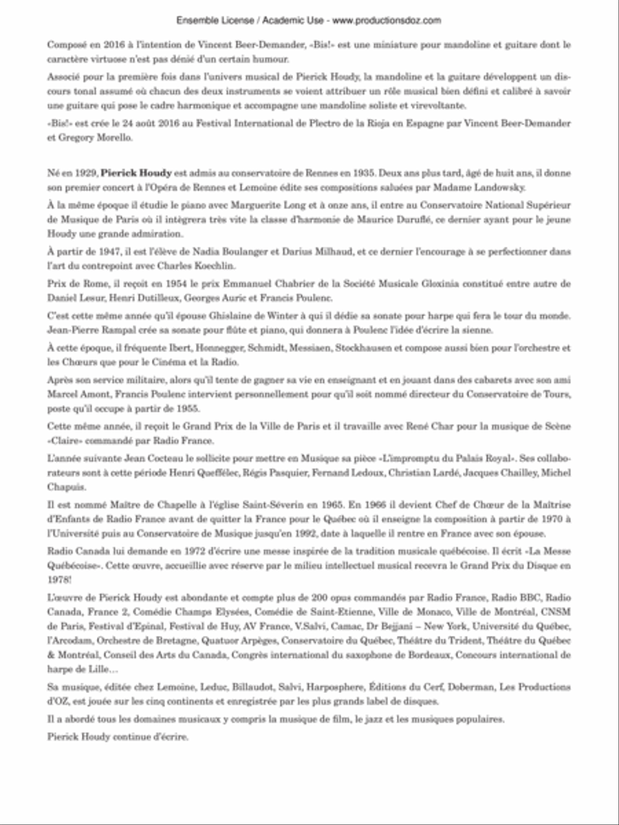 Bis! Bis! Classical Guitar scores gallery preview page 2