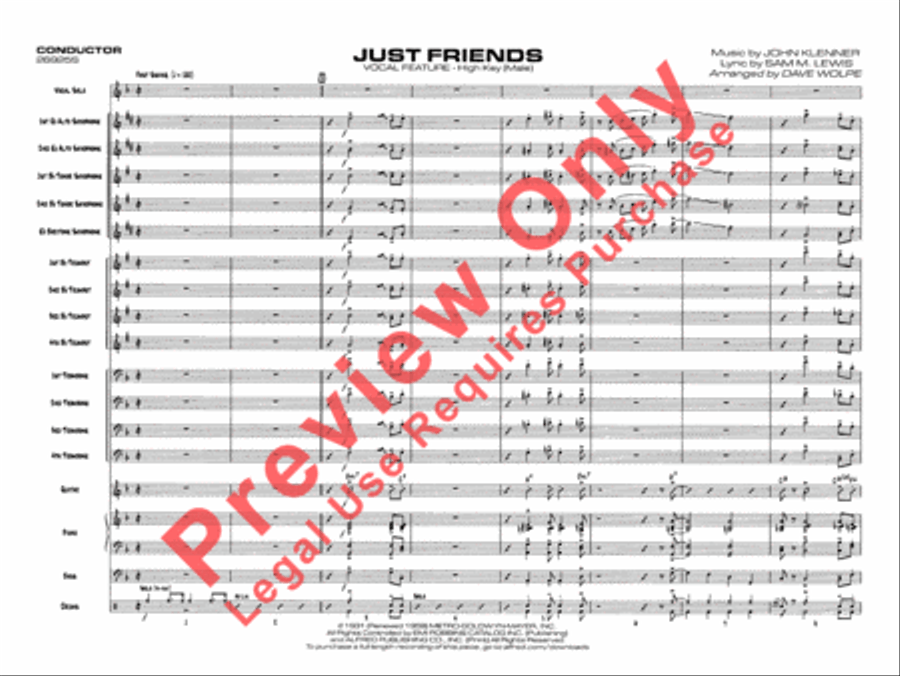Just Friends Jazz Ensemble scores gallery preview page 4
