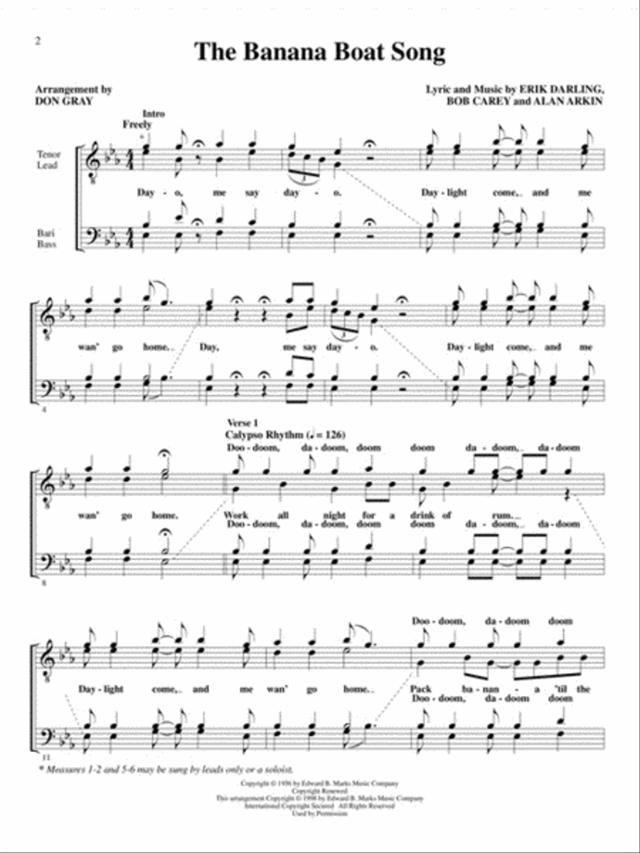 Rock in Harmony TTBB scores gallery preview page 3