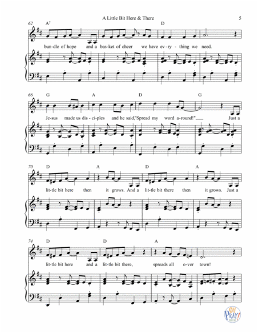 A Little Bit Here & There Voice scores gallery preview page 6