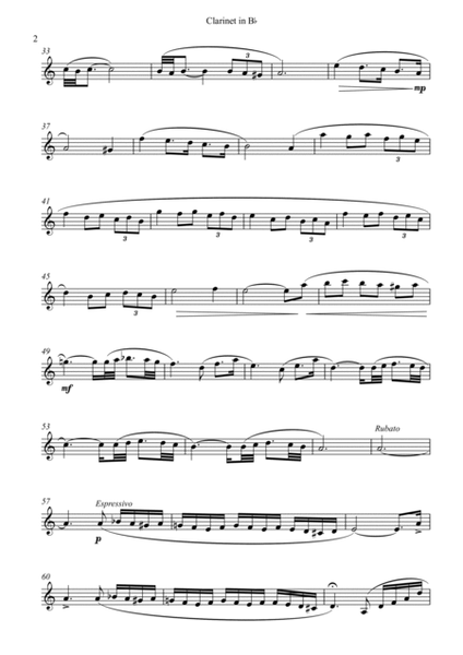 Adagio (in G minor) For Clarinet image number null
