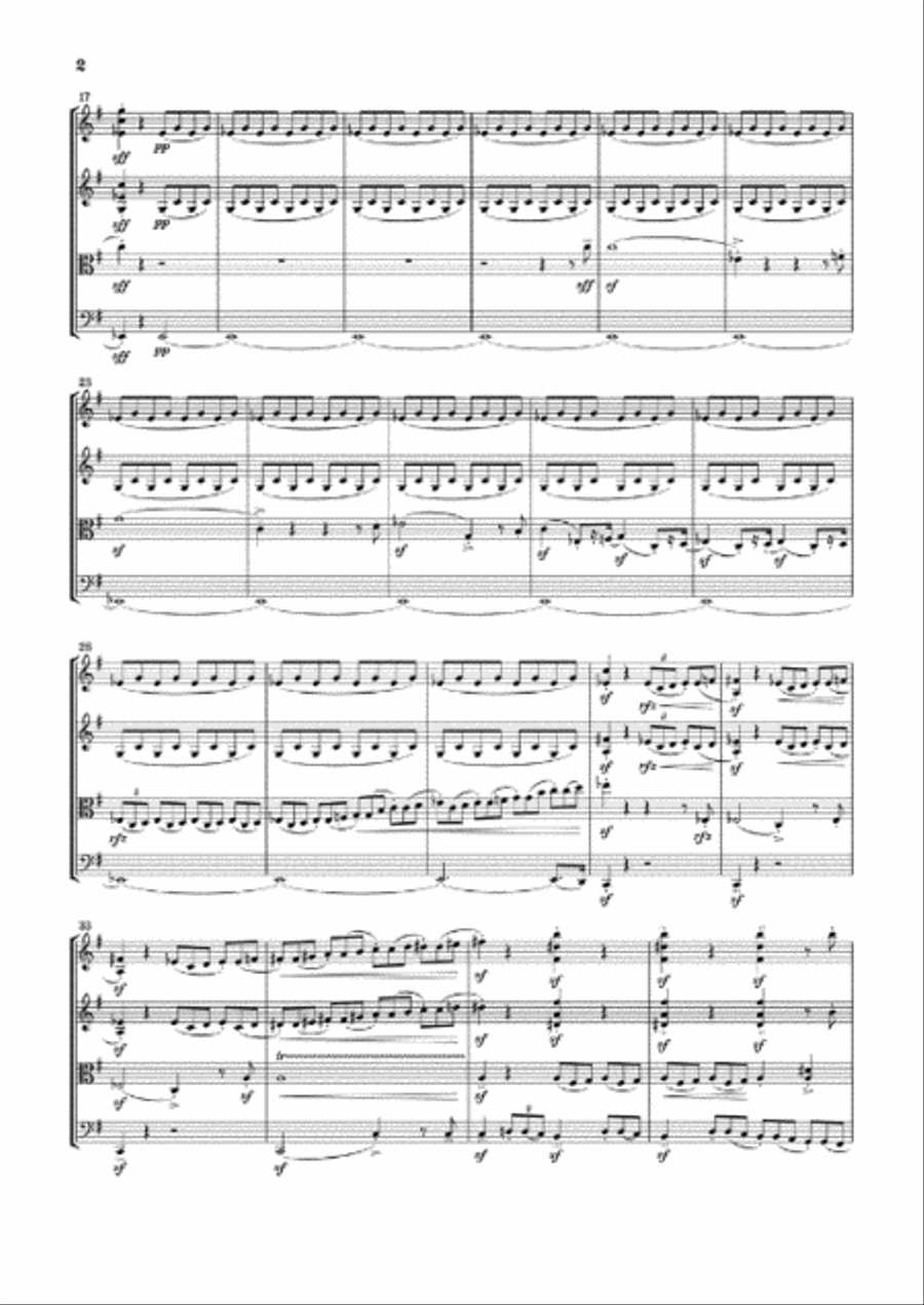 From My Life – String Quartet No. 1 in E Minor String Quartet scores gallery preview page 3
