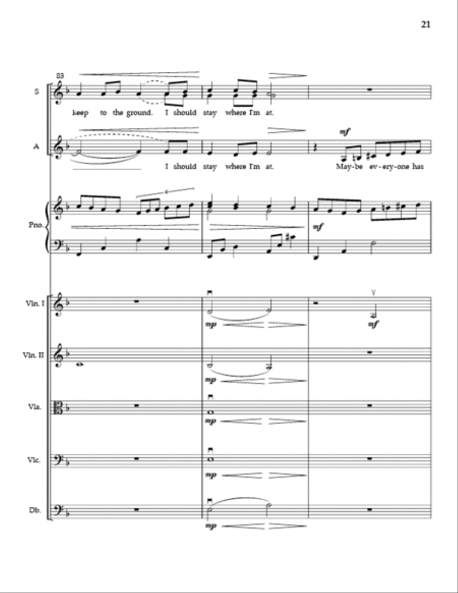 Flight (Full Score and Parts) SSA scores gallery preview page 20
