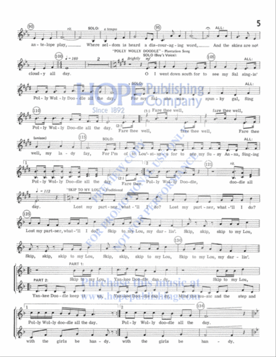 My Country My Country Unison Choir scores gallery preview page 6