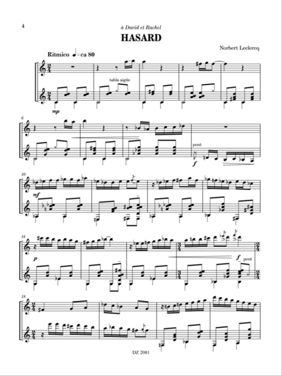 Random, Hasard Random, Hasard Classical Guitar scores gallery preview page 4
