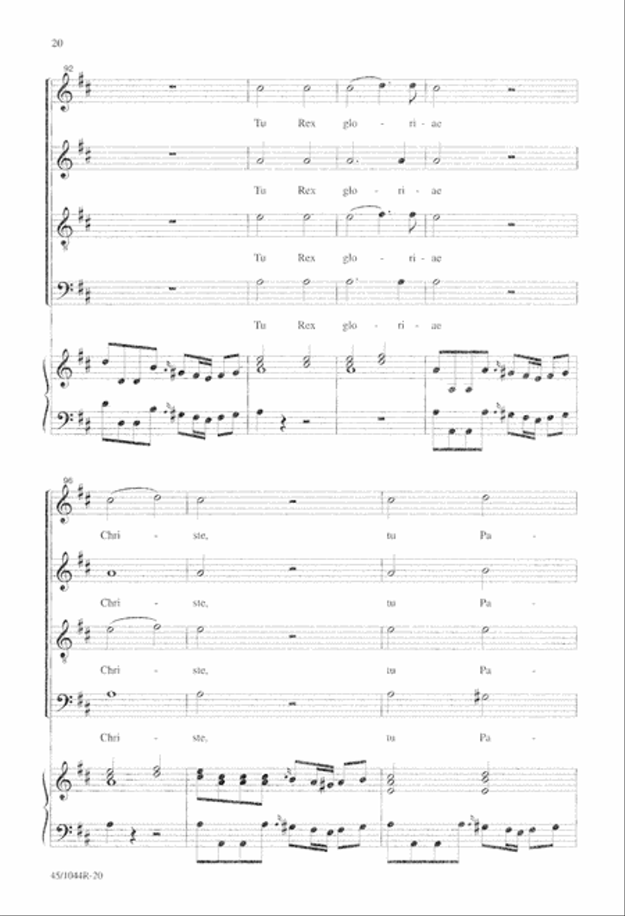 Te Deum Choral Score Te Deum Choral Score 4-Part scores gallery preview page 22