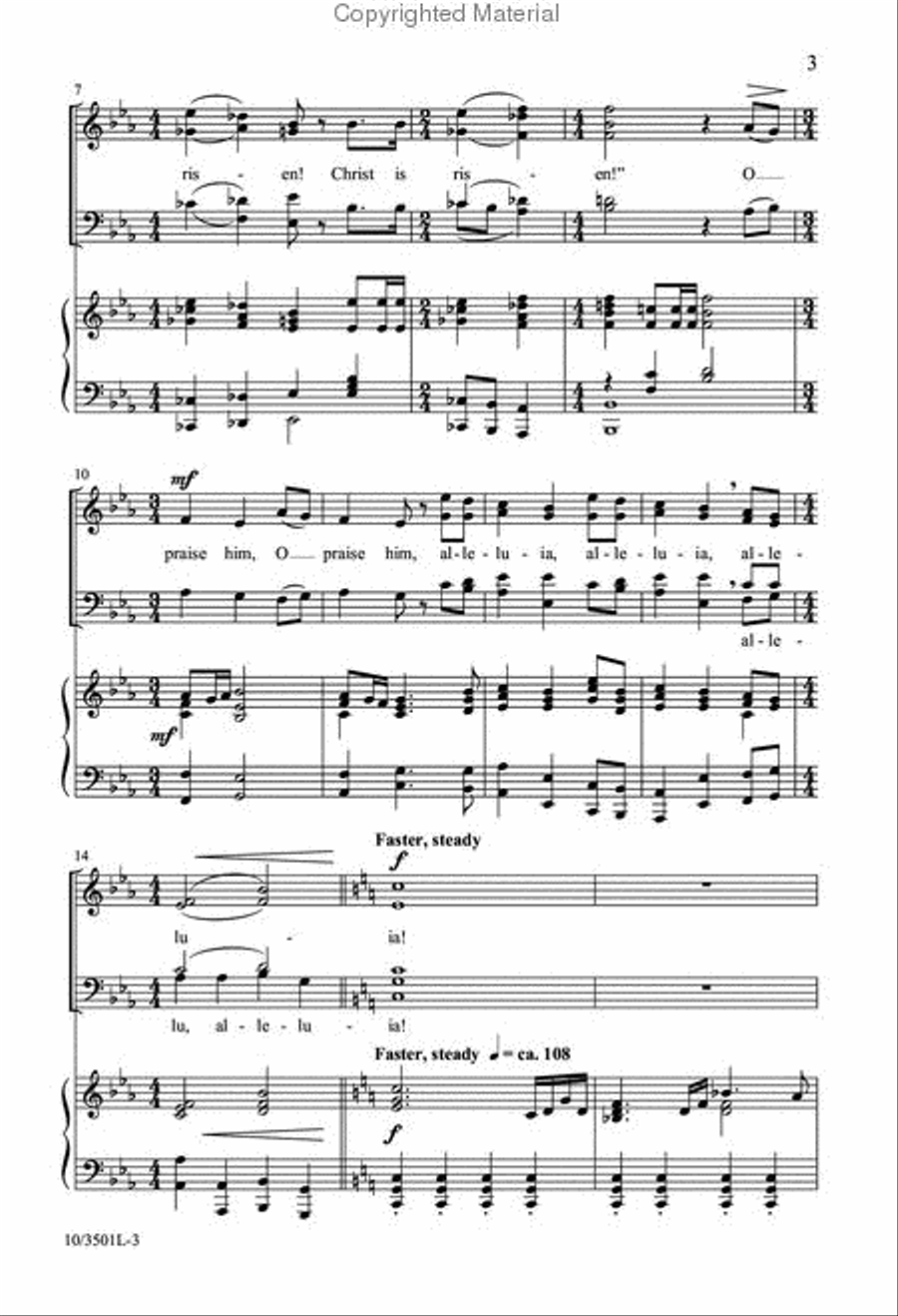 Crown Him, the Risen King! 4-Part scores gallery preview page 3
