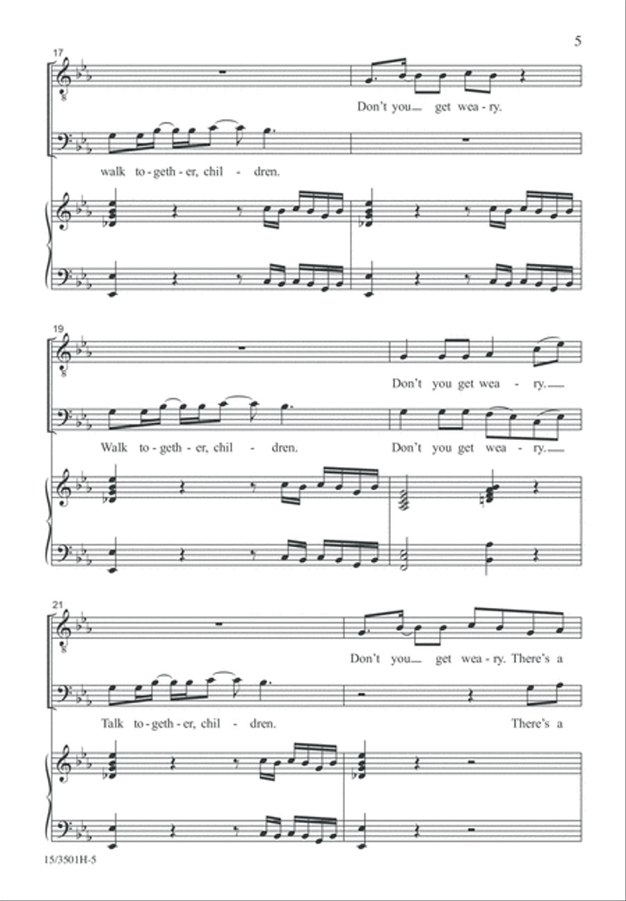 I Hear America Singing TB scores gallery preview page 5