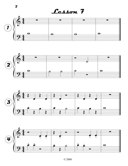 Piano Notes Lesson 7