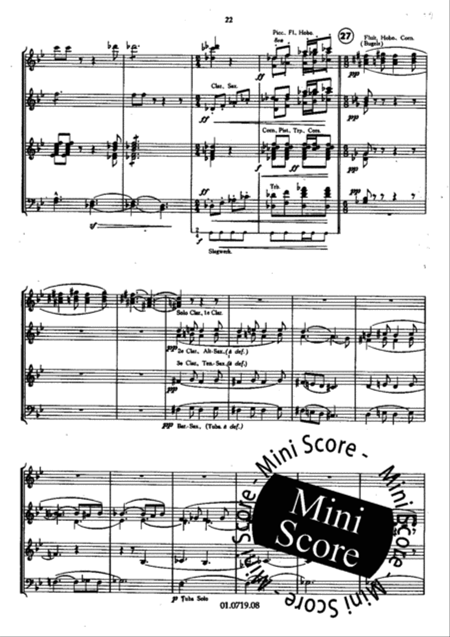 Le Carnaval Romain Concert Band scores gallery preview page 25