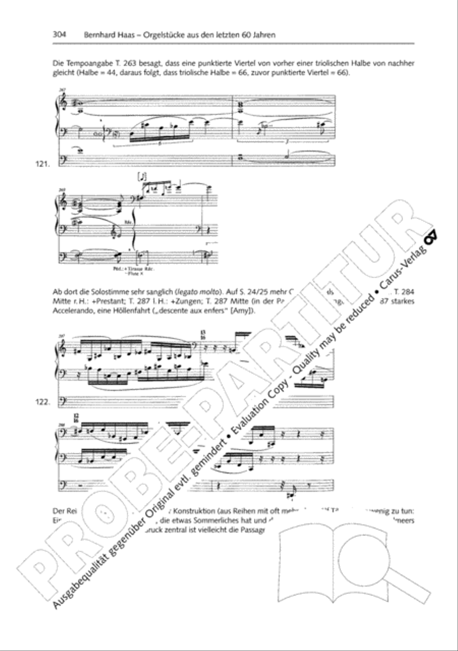 Orgelschule zur historischen Auffuhrungspraxis Organ Solo scores gallery preview page 305