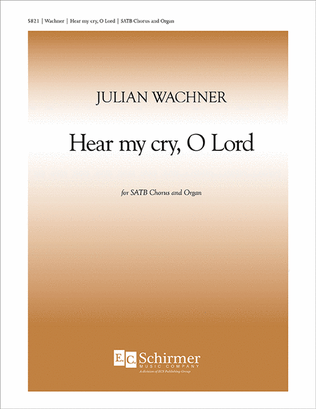 Book cover for Hear My Cry, O Lord