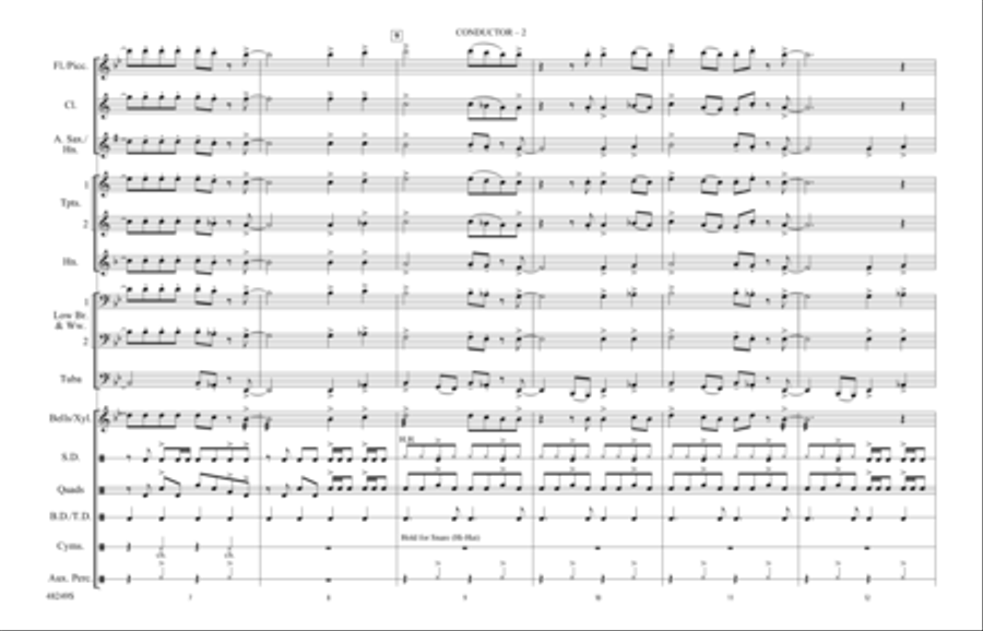 Bang the Drum All Day: Score Marching Band scores gallery preview page 2