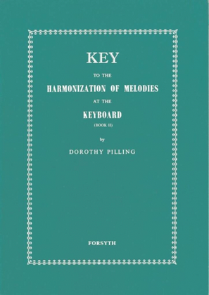 Key to Harmonization of Melodies at the Keyboard2