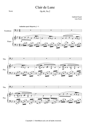 Clair de lune Op.46, No.2 in Bb