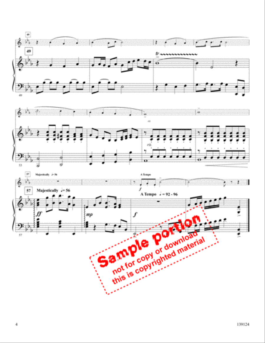My Faith Looks Up To Thee Trumpet scores gallery preview page 4