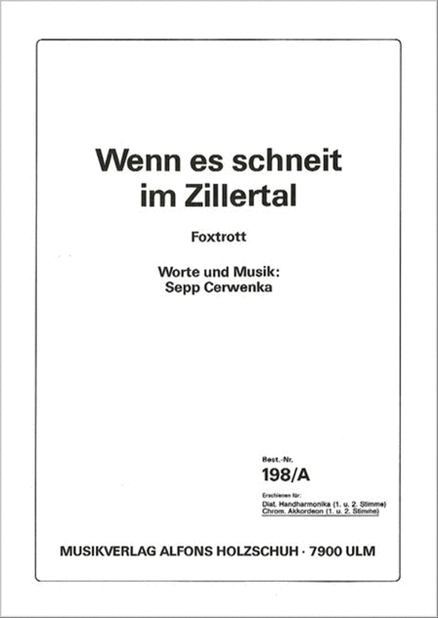 Wenn es schneit im Zillertal