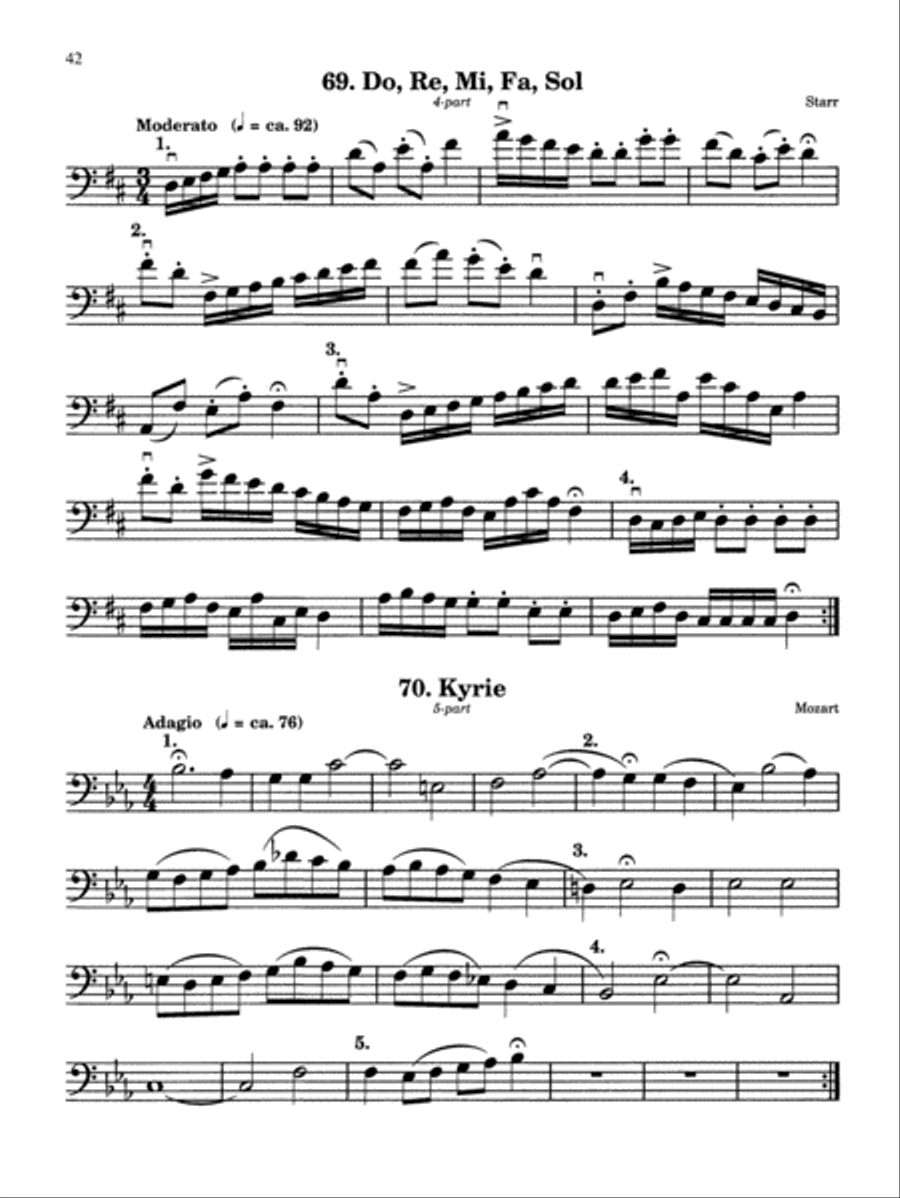 Rounds and Canons for Reading, Recreation and Performance Cello scores gallery preview page 6