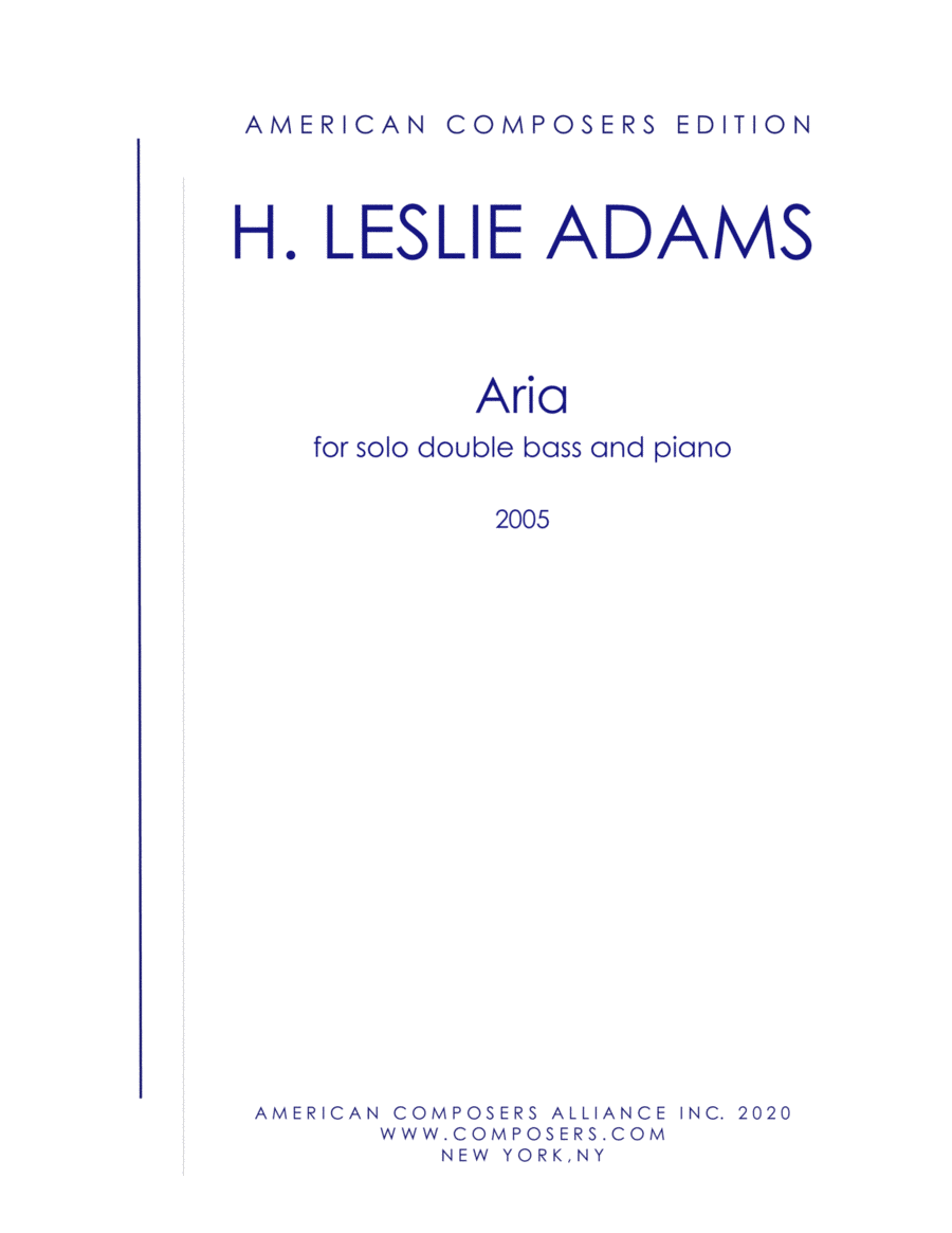 [Adams] Aria