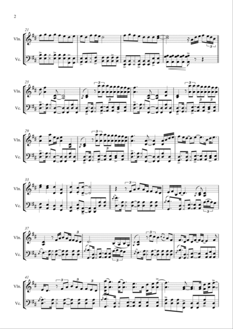 Thinking Out Loud Thinking Out Loud String Duet scores gallery preview page 3