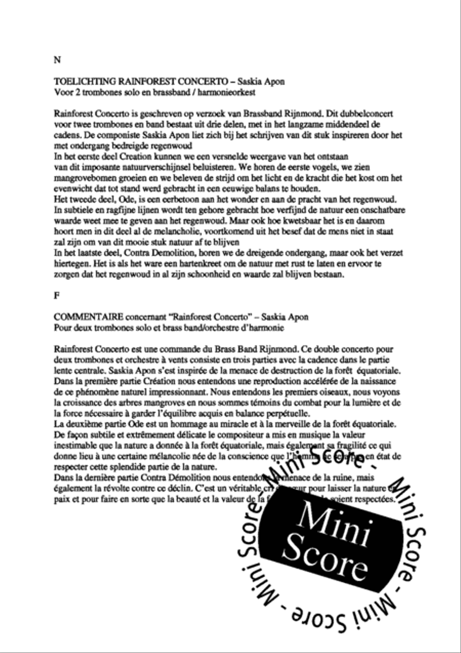 Rainforest Concerto Brass Band scores gallery preview page 5