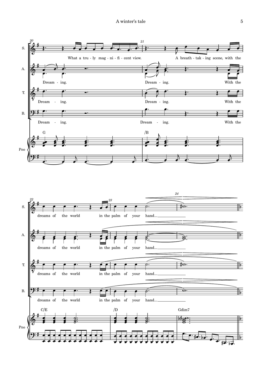 A Winter's Tale 4-Part scores gallery preview page 5