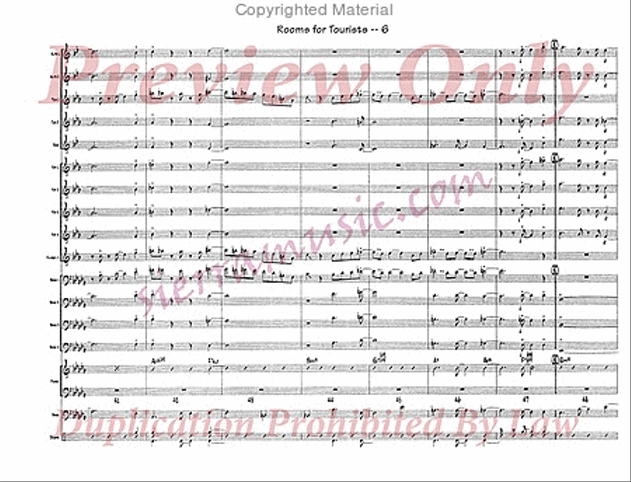 Rooms For Tourists Rooms For Tourists Jazz Ensemble scores gallery preview page 7