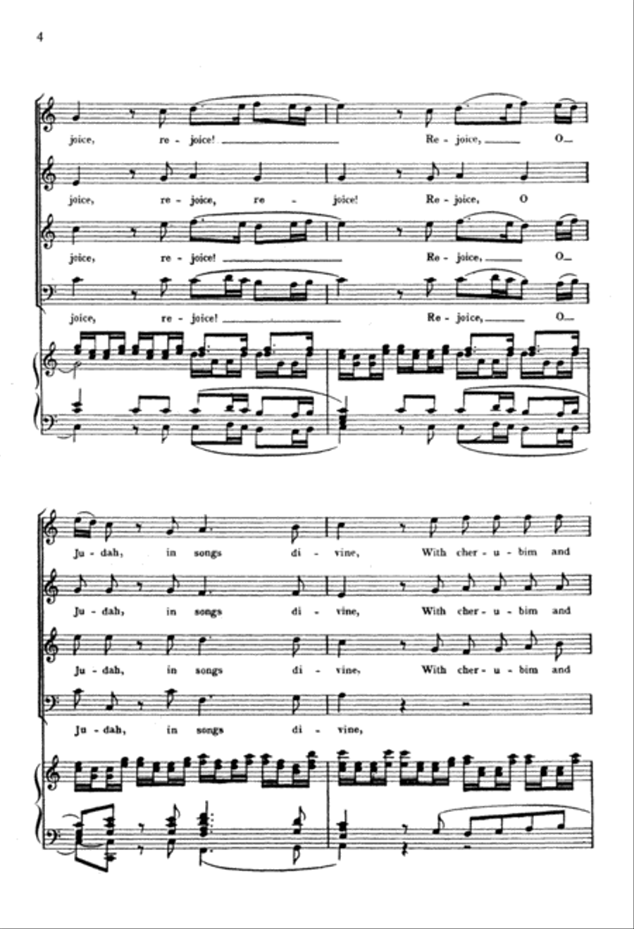 Judas Maccabaeus: Hallelujah, Amen 4-Part scores gallery preview page 4