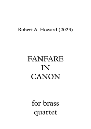 Fanfare in Canon - Score Only